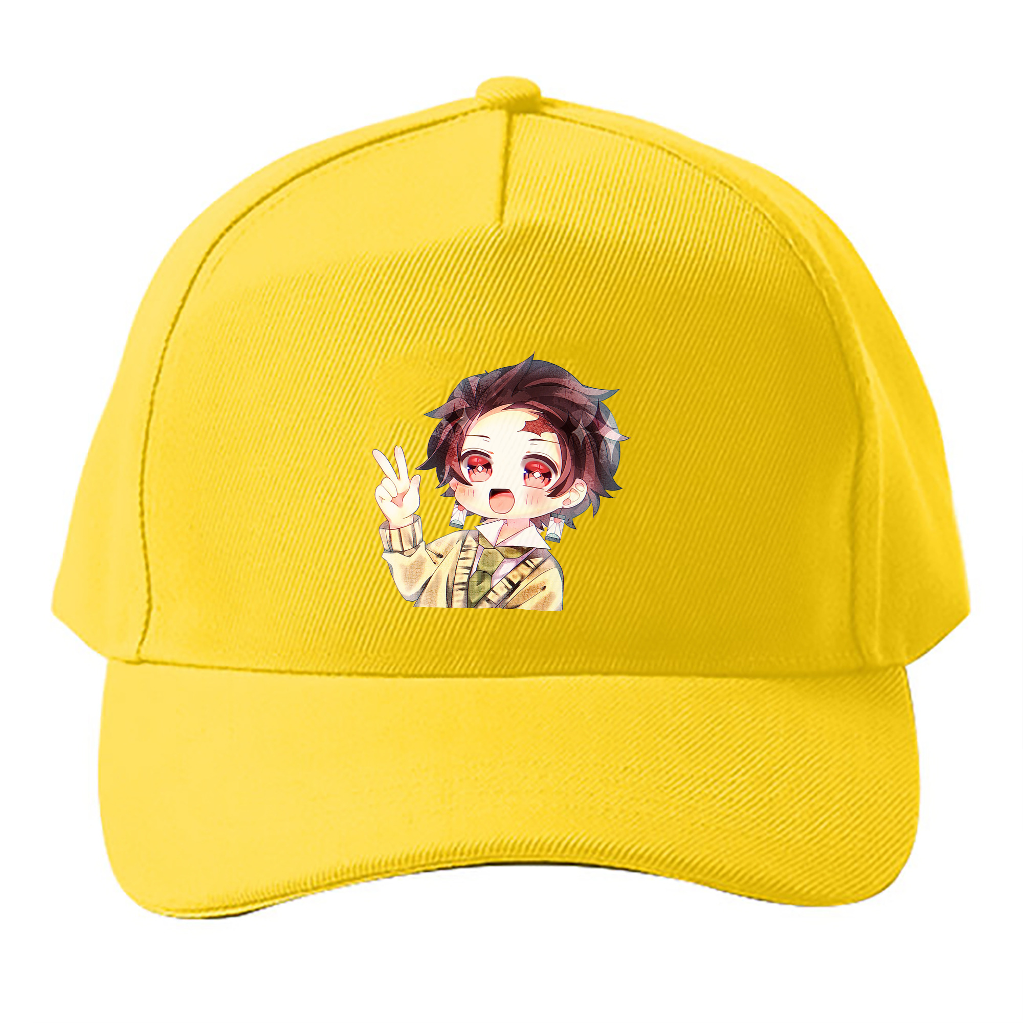 （画像用） 鬼滅の刃 竈門 炭治郎／かまど たんじろう Kamado Tanjirou ベースボールキャップ 綿100％ 男女兼用 帽子 スポーツ